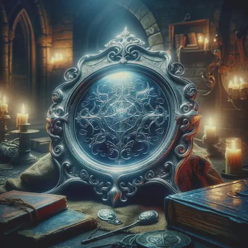 The Magic Mirror of Merlin in fantasy movie style