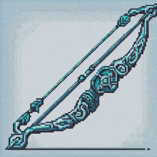 The Longbow of Diana in retro gaming inspired style