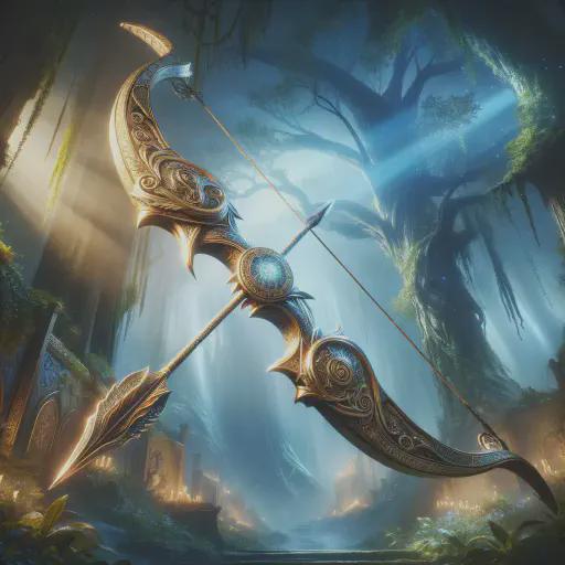 The Longbow of Diana in fantasy movie style