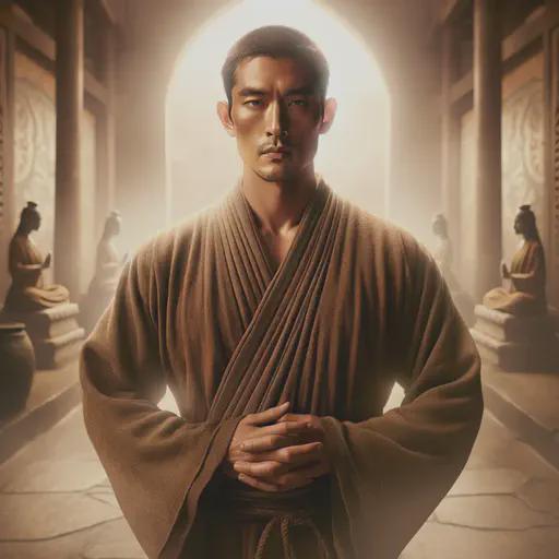 monk in fantasy movie style