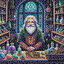 shopkeeper in retro gaming inspired style