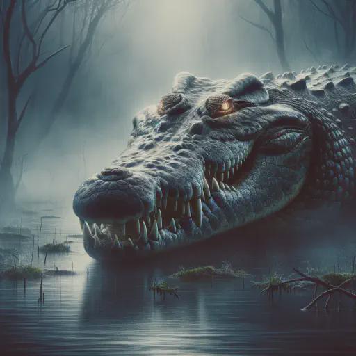 crocodile in fantasy movie style