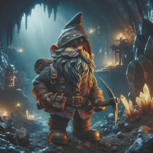 gnome in fantasy movie style
