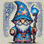 gnomish wizard in retro gaming inspired style