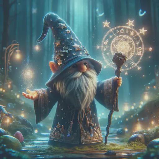 gnomish wizard in fantasy movie style