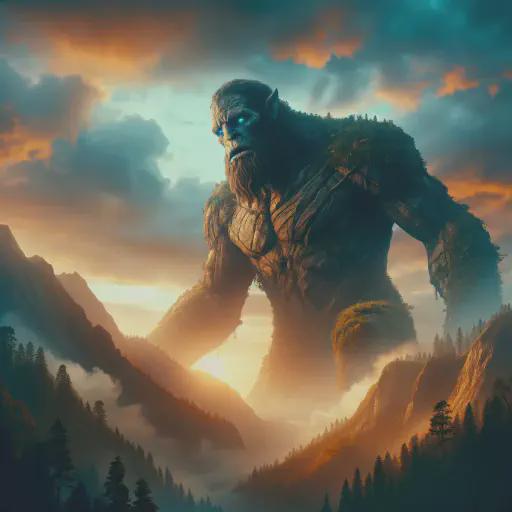 giant in fantasy movie style