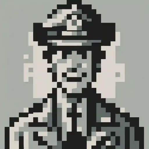 Kop Lieutenant in retro gaming inspired style