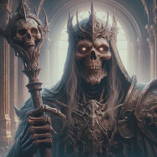 lich in fantasy movie style