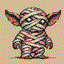 kobold mummy in retro gaming inspired style