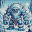 ice troll in retro gaming inspired style