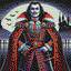 Vlad the Impaler in retro gaming inspired style