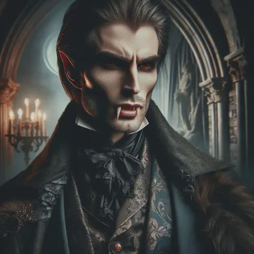 vampire lord in fantasy movie style