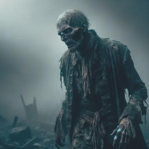 human zombie in fantasy movie style