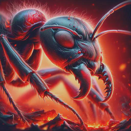 fire ant in fantasy movie style
