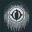 floating eye in retro gaming inspired style