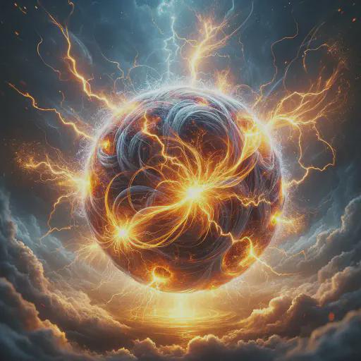 shocking sphere in fantasy movie style