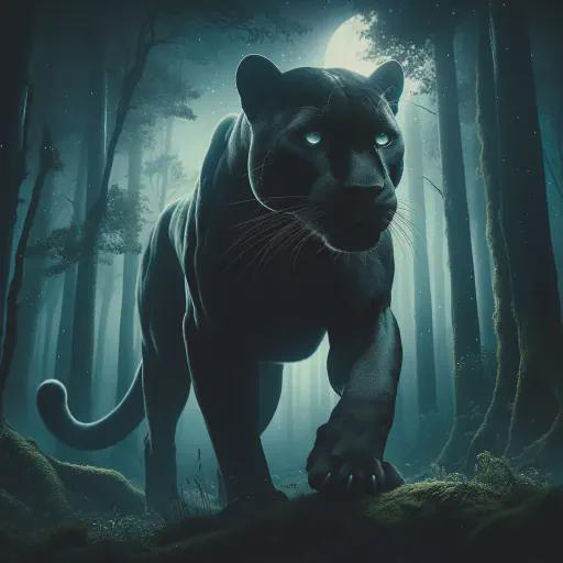 panther in fantasy movie style