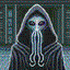 mind flayer in retro gaming inspired style