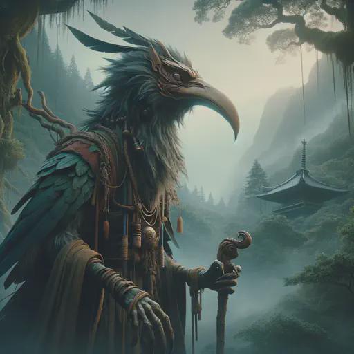 tengu in fantasy movie style