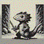 kobold in retro gaming inspired style